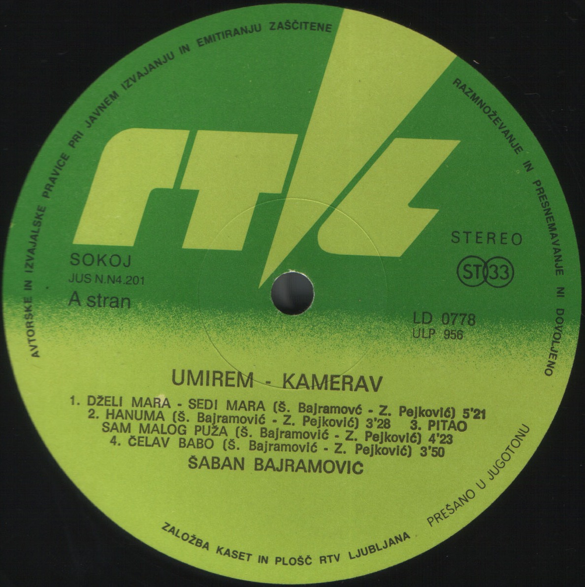 Saban Bajramovic 1982 A
