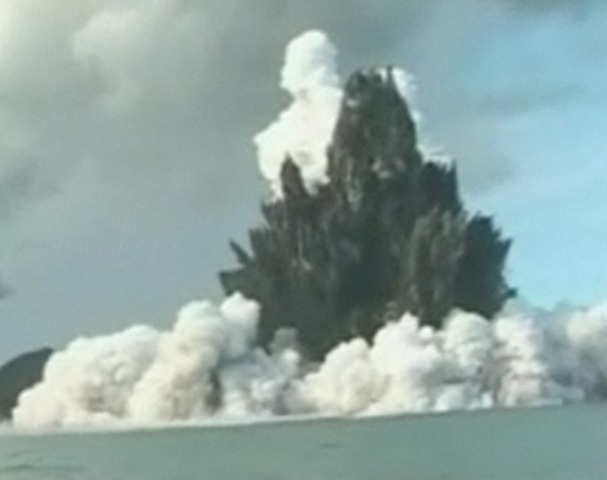 Tonga underwater volcano