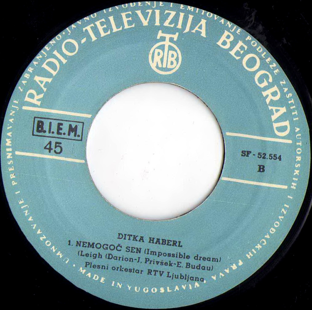 Ditka Haberl Mlade oci 1973 LP B
