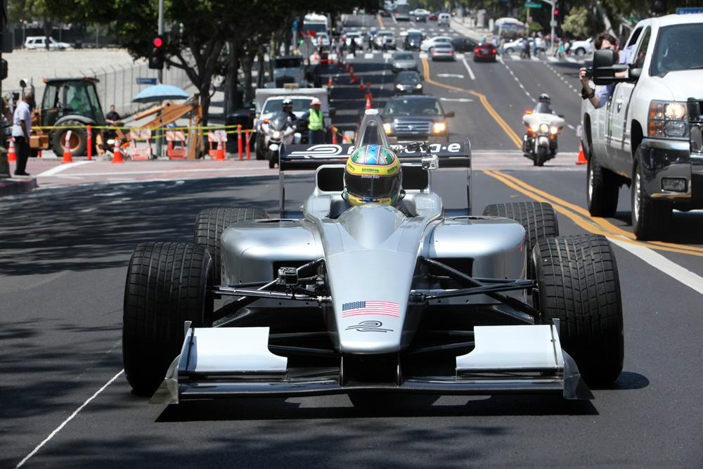 Formula E Car Closeup Streets