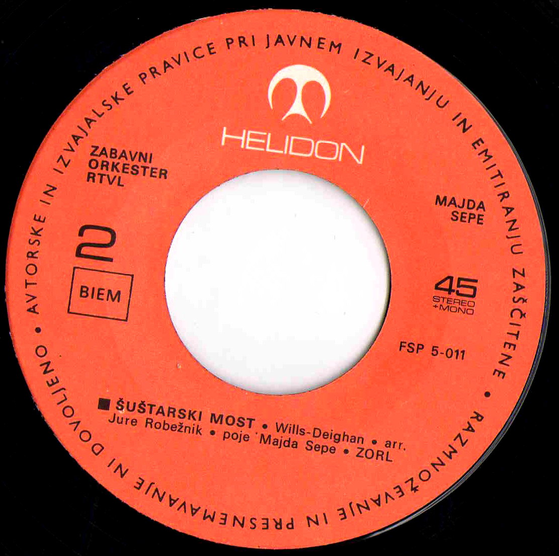 Majda Sepe Sirota 1970 LP B