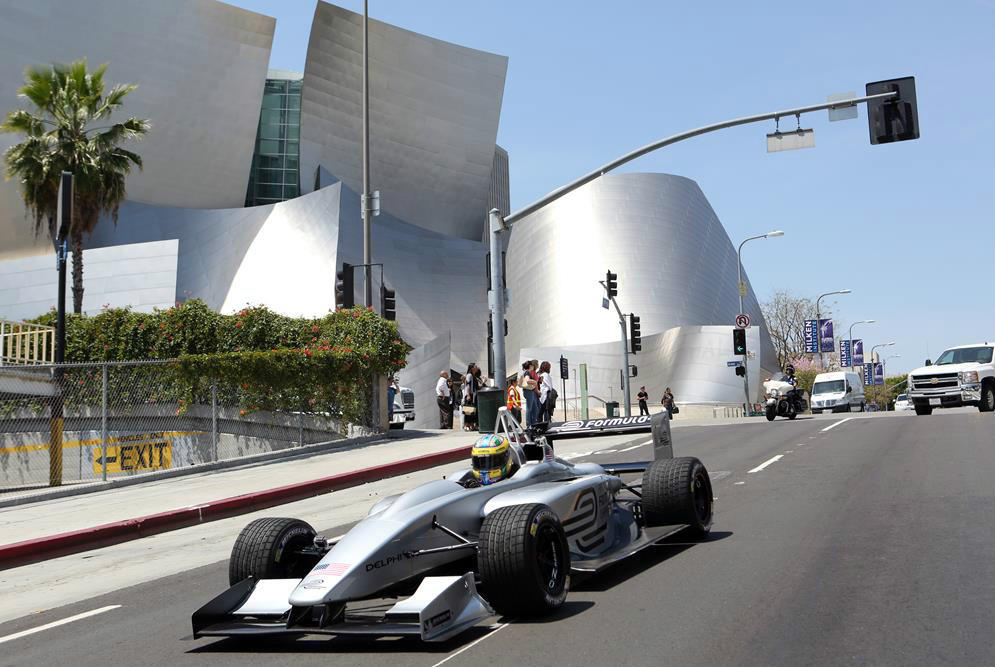 Formula E Car Disney Hall